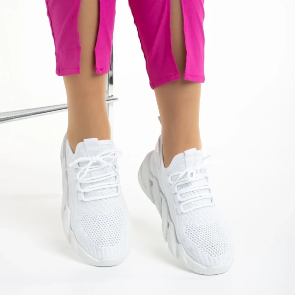 Leanna fehér női sportcipő, textil anyagból készült