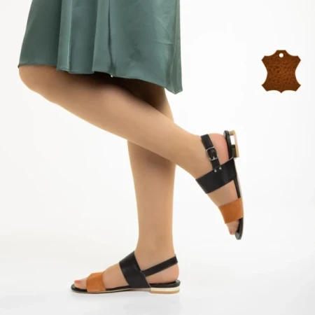 Marco fekete női szandál, Kinslee valódi bőrből készült