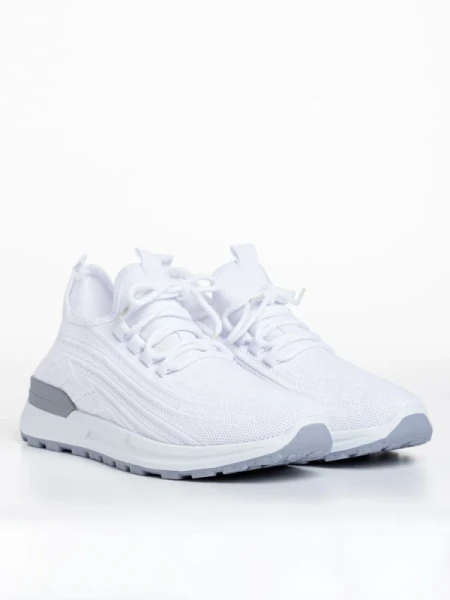 Ramiro fehér férfi sportcipő, textil anyagból készült