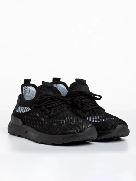 Tiago fekete férfi sportcipő, textil anyagból készült