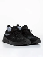 Tiago fekete férfi sportcipő, textil anyagból készült