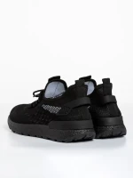 Tiago fekete férfi sportcipő, textil anyagból készült