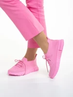 Dasa fukszia női sportcipő, textil anyagból készült