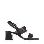 Antanina fekete női szandál, műbőrből készült