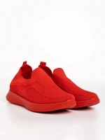 Gilberto piros férfi sportcipő, textil anyagból készült
