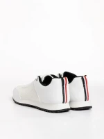 Zander fehér férfi sportcipő, műbőrből és textil anyagból készült