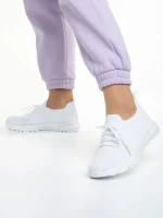 Dasa fehér női sportcipő, textil anyagból készült
