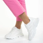 Wera fehér női sportcipő, textil anyagból készült