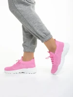 Velia fukszia női sportcipő, textil anyagból készült