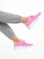 Velia fukszia női sportcipő, textil anyagból készült