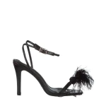 Jonie fekete női szandál, műbőrből készült