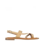 Tamsin bézs női szandál, műbőrből készült