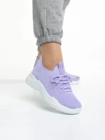 Velia lila női sportcipő, textil anyagból készült