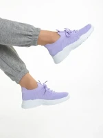 Velia lila női sportcipő, textil anyagból készült