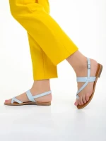 Tamsin kék női szandál, műbőrből készült