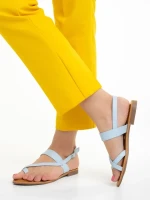 Tamsin kék női szandál, műbőrből készült