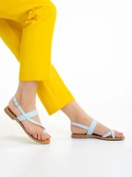 Tamsin kék női szandál, műbőrből készült