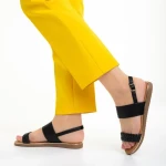 Margarida fekete női szandál, műbőrből készült