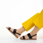 Margarida fekete női szandál, műbőrből készült