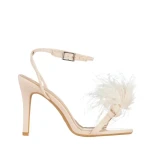 Jonie bézs női szandál, műbőrből készült