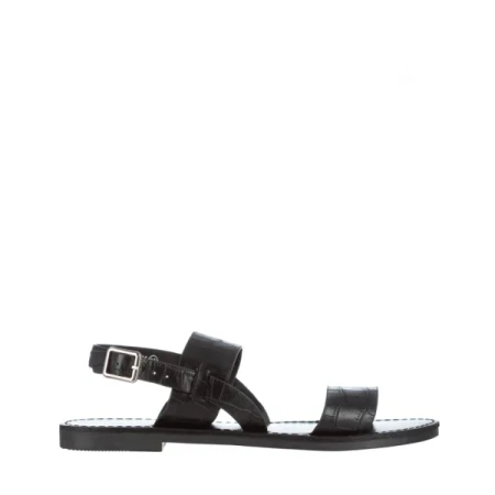 Marita fekete női szandál, műbőrből készült