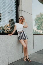 Tamsin fekete női szandál, műbőrből készült