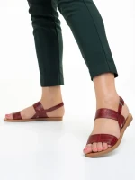 Marita piros női szandál, műbőrből készült