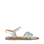 Coleen ezüst női szandál, műbőrből készült