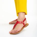 Shivali piros női szandál, műbőrből készült