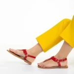 Shivali piros női szandál, műbőrből készült