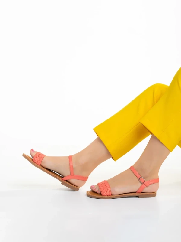 Livie rózsaszín női szandál, műbőrből készült