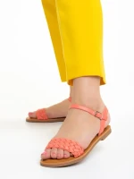 Livie rózsaszín női szandál, műbőrből készült