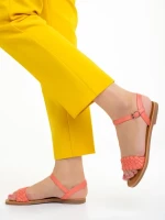 Livie rózsaszín női szandál, műbőrből készült