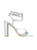 Radana ezüst női szandál, műbőrből készült
