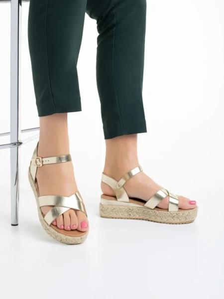 Ophir arany női szandál, műbőrből készült