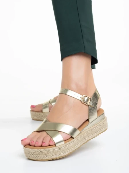 Ophir arany női szandál, műbőrből készült