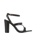 Roksana fekete női szandál, műbőrből készült