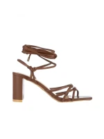 Polona barna női szandál, műbőrből készült