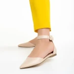 Lilias bézs női cipő, műbőrből készült