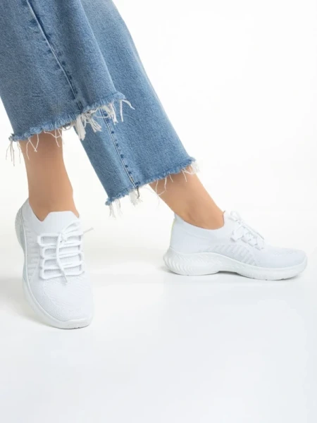 Matrona fehér női sportcipő, textil anyagból készült