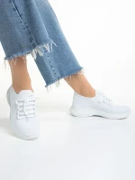 Matrona fehér női sportcipő, textil anyagból készült