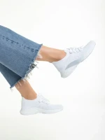 Matrona fehér női sportcipő, textil anyagból készült