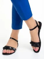 Tirta fekete női szandál, műbőrből készült