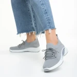 Matrona szürke női sportcipő, textil anyagból készült