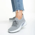 Matrona szürke női sportcipő, textil anyagból készült