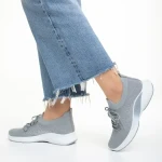 Matrona szürke női sportcipő, textil anyagból készült