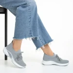 Matrona szürke női sportcipő, textil anyagból készült