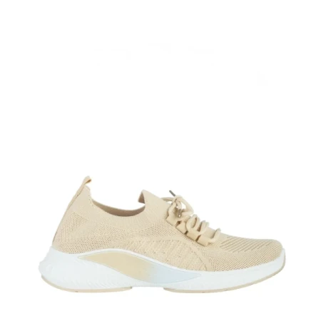 Matrona bézs női sportcipő, textil anyagból készült