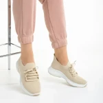 Matrona bézs női sportcipő, textil anyagból készült