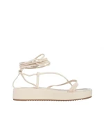 Milja bézs női szandál, műbőrből készült